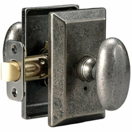 DELANEY DESIGNER Rosa Series Privacy Door Knob Set With Square Backplate 682408S